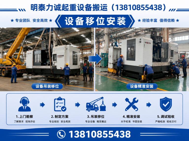 河北厂房设备搬运展示图
